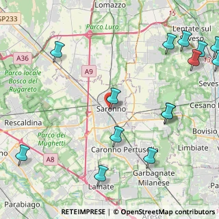 Mappa Via Garibaldi Giuseppe, 21047 Saronno VA, Italia (6.206)