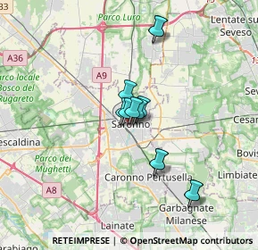 Mappa Via Giuseppe Garibaldi, 21047 Saronno VA, Italia (2.66583)