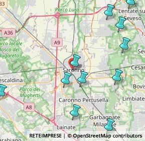 Mappa Via Giuseppe Garibaldi, 21047 Saronno VA, Italia (6.342)