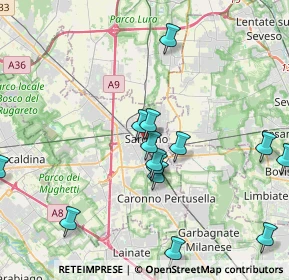 Mappa Via Giuseppe Garibaldi, 21047 Saronno VA, Italia (4.58533)