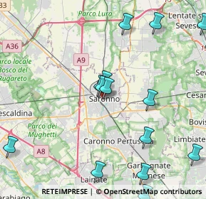 Mappa Via Giuseppe Garibaldi, 21047 Saronno VA, Italia (5.926)