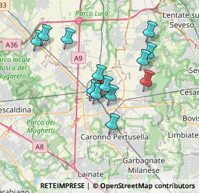 Mappa Via Giuseppe Garibaldi, 21047 Saronno VA, Italia (3.11)