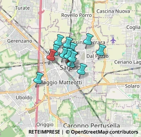 Mappa Via Garibaldi Giuseppe, 21047 Saronno VA, Italia (0.88929)
