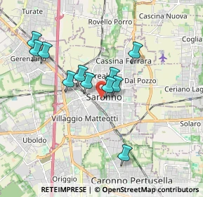 Mappa Via Garibaldi Giuseppe, 21047 Saronno VA, Italia (1.56818)