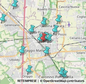 Mappa Via Giuseppe Garibaldi, 21047 Saronno VA, Italia (2.06625)