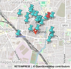 Mappa Via Garibaldi Giuseppe, 21047 Saronno VA, Italia (0.415)