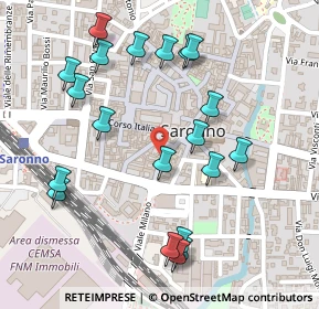 Mappa Via Giuseppe Garibaldi, 21047 Saronno VA, Italia (0.272)