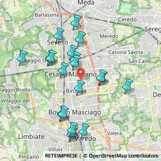 Mappa Viale Indipendenza, 20811 Cesano Maderno MB, Italia (2.03)