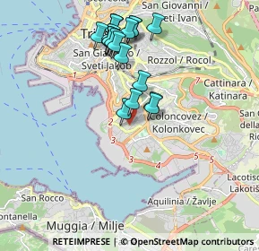 Mappa 34146 Trieste TS, Italia (1.8475)