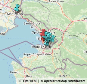 Mappa 34146 Trieste TS, Italia (9.74818)