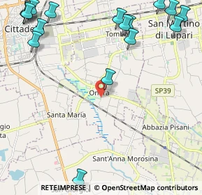 Mappa Via dei Carraresi, 35019 Tombolo PD, Italia (3.35474)