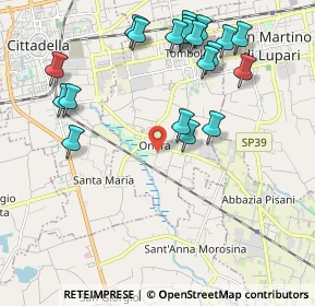 Mappa Via dei Carraresi, 35019 Tombolo PD, Italia (2.2965)