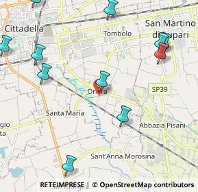 Mappa Via dei Carraresi, 35019 Tombolo PD, Italia (2.70273)