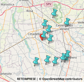 Mappa Via dei Carraresi, 35019 Tombolo PD, Italia (7.6325)