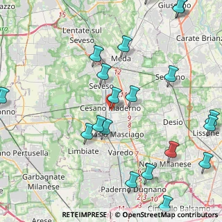 Mappa Via Cozzi, 20811 Cesano Maderno MB, Italia (5.5915)