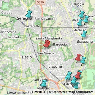 Mappa Via Boltraffio, 20851 Lissone MB, Italia (3.48111)