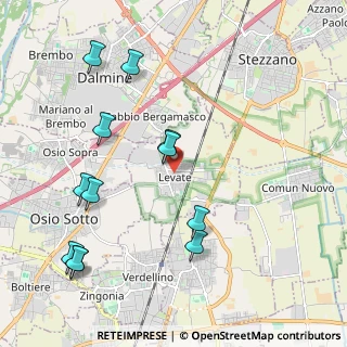 Mappa Piazza Roma, 24040 Levate BG, Italia (2.33583)