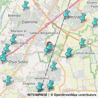 Mappa Piazza Roma, 24040 Levate BG, Italia (3.14421)