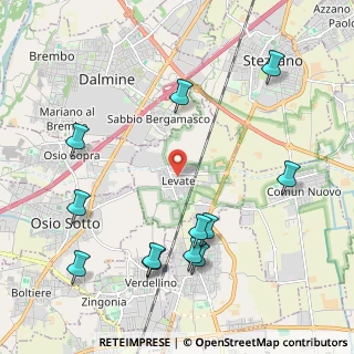 Mappa Piazza Roma, 24040 Levate BG, Italia (2.4725)