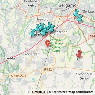 Mappa Piazza Roma, 24040 Levate BG, Italia (3.655)