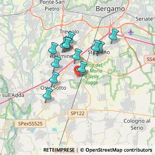 Mappa Piazza Roma, 24040 Levate BG, Italia (3.08462)