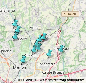Mappa Via 20862, 20862 Arcore MB, Italia (3.36636)