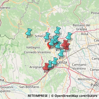 Mappa 36033 Isola vicentina VI, Italia (9.86067)