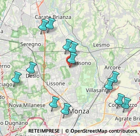 Mappa Via degli Artigiani, 20853 Biassono MB, Italia (4.53462)