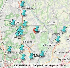 Mappa Via degli Artigiani, 20853 Biassono MB, Italia (4.83667)