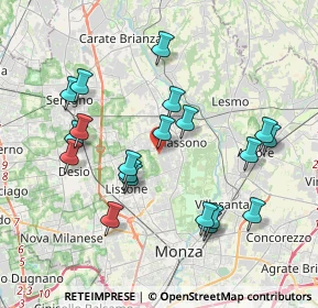 Mappa Via degli Artigiani, 20853 Biassono MB, Italia (3.815)