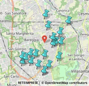 Mappa Via degli Artigiani, 20853 Biassono MB, Italia (1.9125)