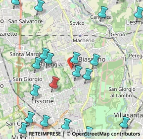 Mappa Via degli Artigiani, 20853 Biassono MB, Italia (2.7915)