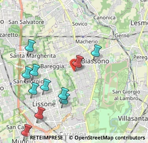 Mappa Via degli Artigiani, 20853 Biassono MB, Italia (2.27182)