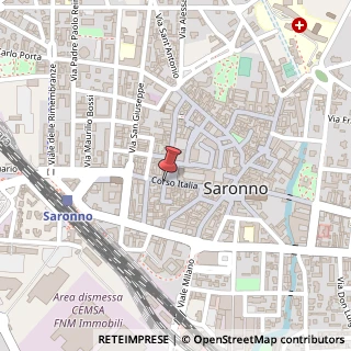 Mappa Corso italia 121/e, 21047 Saronno, Varese (Lombardia)