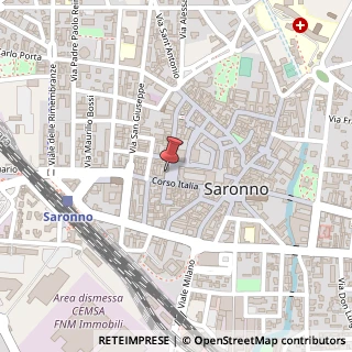 Mappa Piazza Volontari del Sangue, 4, 21047 Saronno, Varese (Lombardia)