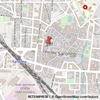 Mappa Piazza Volontari del Sangue, 10, 21047 Saronno, Varese (Lombardia)