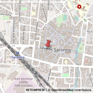 Mappa Corso Italia, 50, 21047 Saronno, Varese (Lombardia)
