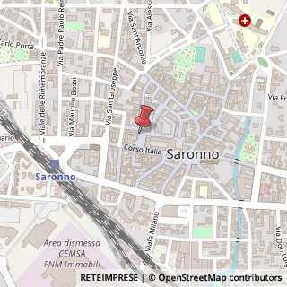 Mappa Piazza Volontari del Sangue, 3, 21047 Saronno, Varese (Lombardia)