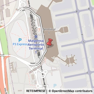 Mappa Malpensa - Terminal 1 - MXP T1, 21010 Ferno VA, Italia, 21010 Ferno, Varese (Lombardia)