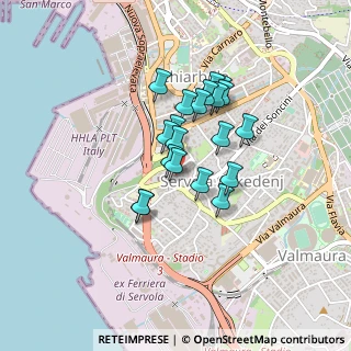 Mappa Salita e Via E. Demarchi, 34146 Trieste TS, Italia (0.308)