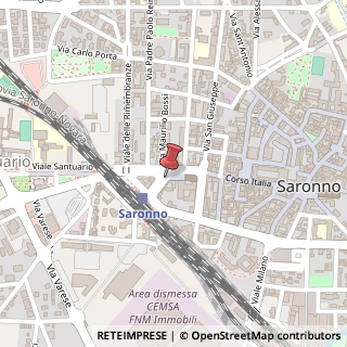 Mappa Piazza L. Cadorna, 2, 21047 Saronno, Varese (Lombardia)