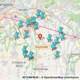 Mappa Via Giuseppe Verdi, 24050 Cavernago BG, Italia (4.1045)