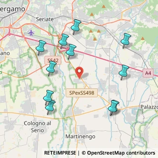 Mappa Via Giuseppe Verdi, 24050 Cavernago BG, Italia (4.53182)