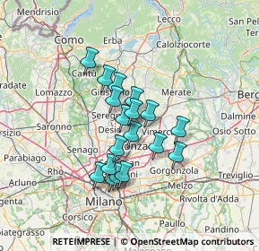 Mappa Via Enrico Mattei, 20853 Biassono MB, Italia (10.05222)