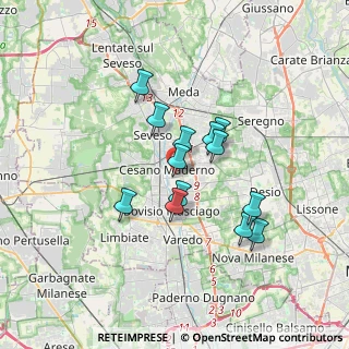Mappa Via Villa Vittorio, 20811 Cesano Maderno MB, Italia (2.72154)