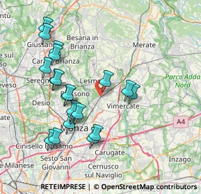 Mappa 20862 Arcore MB, Italia (7.5985)