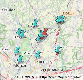 Mappa 20862 Arcore MB, Italia (3.42)