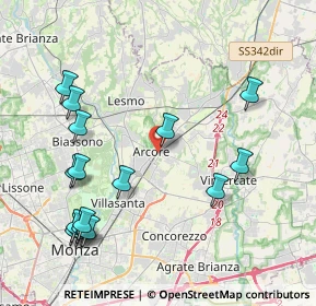 Mappa 20862 Arcore MB, Italia (4.79)