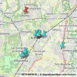 Mappa 20862 Arcore MB, Italia (1.51833)