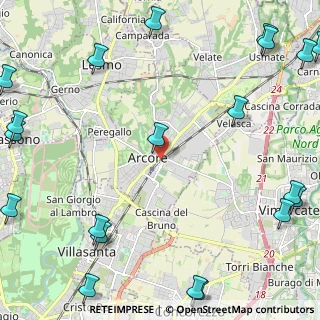 Mappa 20862 Arcore MB, Italia (3.6125)